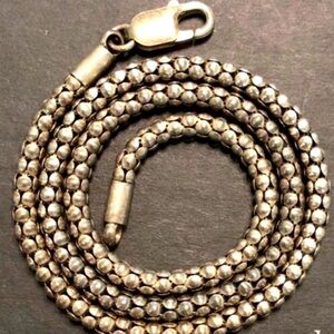 Silpada Vintage Sterling Silver Popcorn Chain Necklace (4mm)